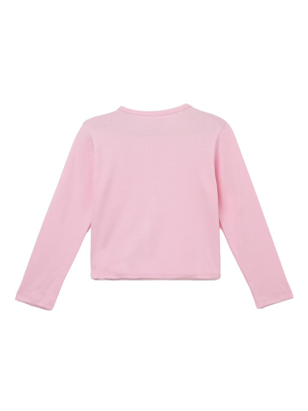 KRYPTIC Kids Girls Cotton Pack of 2 Solid Regular Length Full Sleeve Shrug(Light pink/Navy-9-10Y) - Image 4 thumbnail