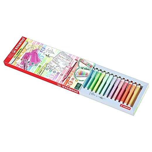 Rotulador stabilo fluorescente swing cool pastel deskset estuche de 18 unidades colores surtidos