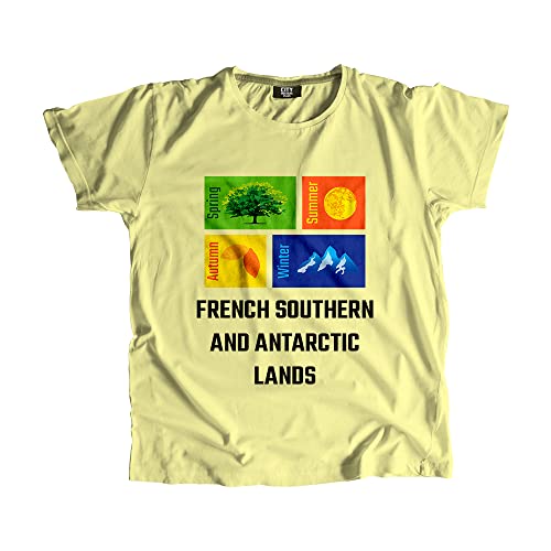 T-shirt French Southern and Antarctic Lands Seasons coton unisexe