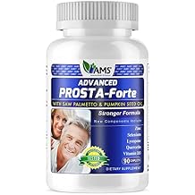 America Medic & Science Advanced Prosta-Forte 90 Caplets | Prostate Supplement for Men | Dietary Pills with Saw Palmetto Extract, Vitamin D3, Zinc, and Pumpkin Seed Oil for Enhanced Prostate Health