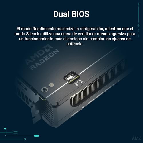Miniatura 6 de Asus Prime Radeon Rx 9060 Xt 8 Gb Gddr6 Oc Edition - Tarjeta Gráfica Pcie 5.0, Hdmi Dp 2.1, Diseño De 2.5 Ranuras, Ventiladores Axial-Tech, Rodamientos De Doble Bola, Dual Bios, Gpu Guard