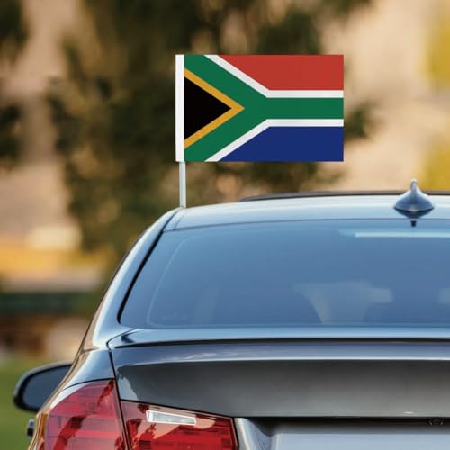 2 PCS South Africa Car Flag,Heavy Duty South African National Decor,Two Layer Digital Printed 150D Banner For Car Vechile Truck by RaymNord - Image 3