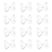 3" Hair Bows Grosgrain Ribbon Baby Girls Large Boutique Bows Clip For Girls Teens Toddlers Kids Children Set Of 12,20 Colors available (White)