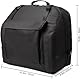 VAOLOAV Akkordeon Tasche für 120 Bässer Leichte Gigbag mit verstellbaren Riemen Zusatzfächern Weichschutztasche (52x43x25 cm)