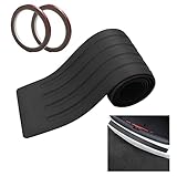 【Tamaño universal】: 104 x 8 cm. Protector de parachoques trasero Ideal ​para la mayoría de coches. Como camiones, camionetas, SUV o automóviles con cuerpos más anchos.
