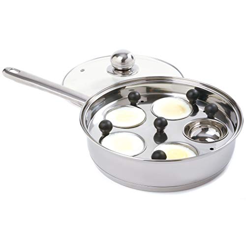 Norpro Stainless Steel Egg Poacher/Skillet Set, 10", Silver #TOP2