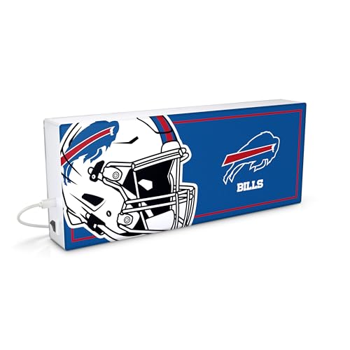 SOAR NFL LED Ambience Light Box: Elevate Your Space with Officially Licensed Wall Décor, Buffalo Bills