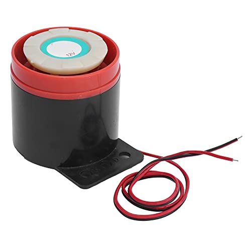 MasYosh Alarma de Zumbador, ABS Impermeable de Alto Decibelio, Motor Sensible de 110 DB para Equipos Automotrices, con Sonido de Alarma Continuo para Dispositivos Electrónicos BJ 1 12 V
