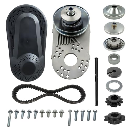GYMMEDS 30 Series Torque Converter 3/4' Bore Fit for Predator 212cc Engine CVT Clutch 10T #40/41/420 & 12T #35 Chain Replacement Go Kart Mini Bike Manco Comet TAV2 30-75 Drive Belt Pulley Parts Kit.