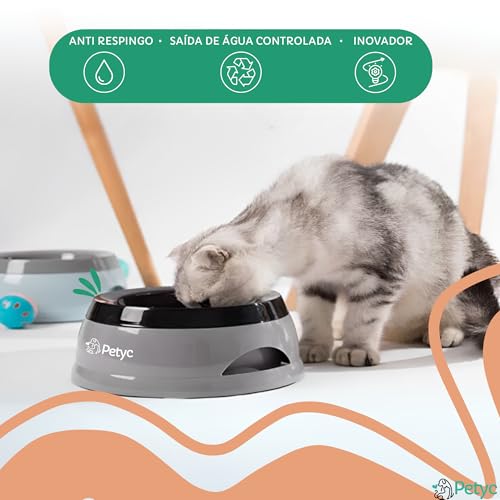 Bebedouro Para Cachorro Gato Pelo Longo Não Molha PETYC Produto Petshop (Rosa Claro)