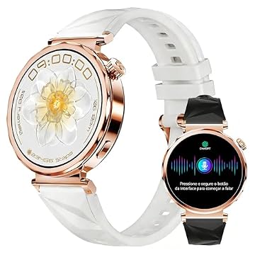 Smartwatch feminino Relógio inteligente Digital de 1.32" Full Touch com rastreador de condicionamento físico, atende/faz chamadas com mais de 120 modos esportivos,Compatível com Android iOS