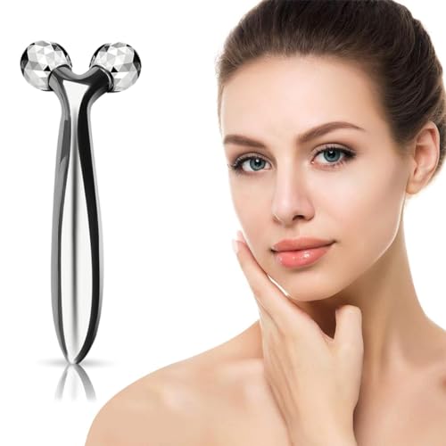 EODKSE Masajeador Facial Reafirmante y Revitalizante 3D Antiarrugas - Rodillo Rotativo Que Restaura la Piel y Reduce Las Líneas de Expresión - Solución Natural para un Rostro Relajado - 1 Pieza