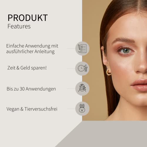 Augenbrauenfarbe Fleeky Brow fleeky Tint Kit Black, DIY Set