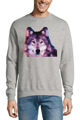 Pull en coton loup 3D idéal pour vos sorties urbaines décontractées