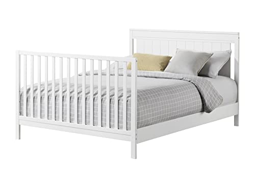 Oxford Baby Lazio 4-In-1 Convertible Crib, Snow White, Greenguard Gold Certified #TOP4