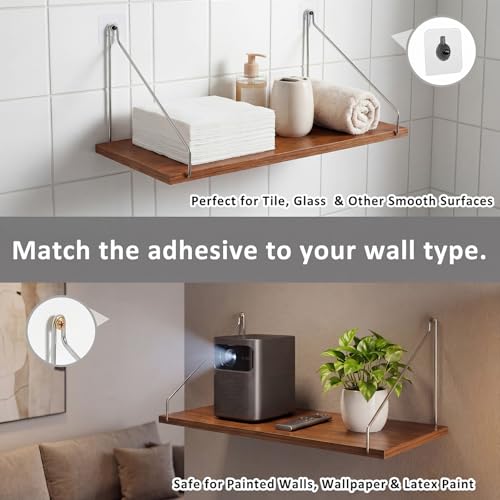 Estante de proyector para pared flotante CroBlissful organizador de cables y módem sin taladro 5