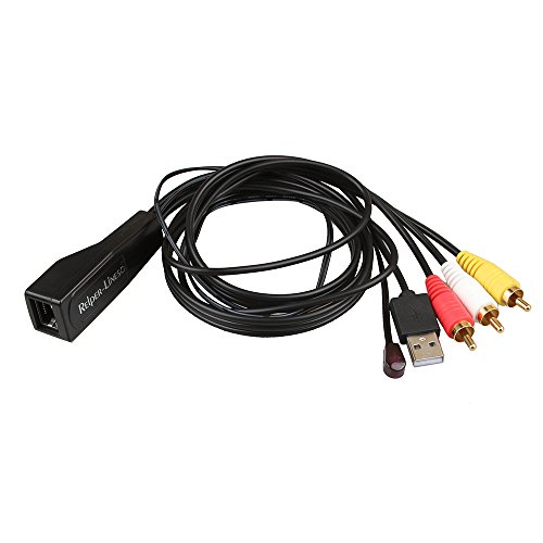 image for Relper-Lineso TV 3 RCA A/V and USB IR Remote Control Extender Kit Over