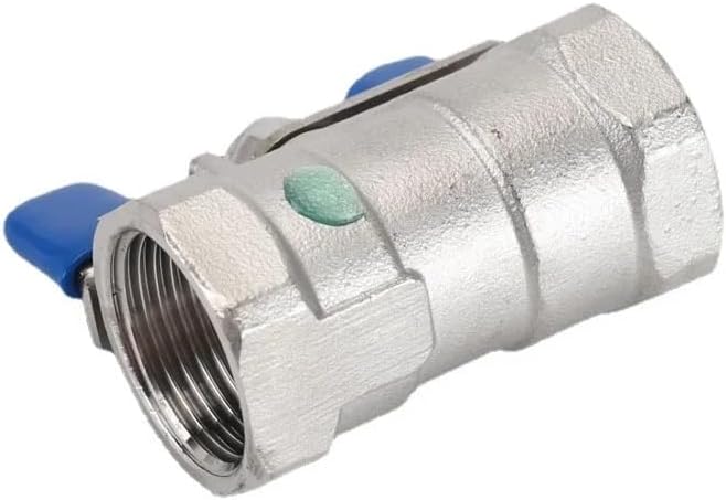 DN10 3/8" BSPメス304ステンレス鋼製リデュースポートボールバルブ、コンパクトバタフライハンドル付き