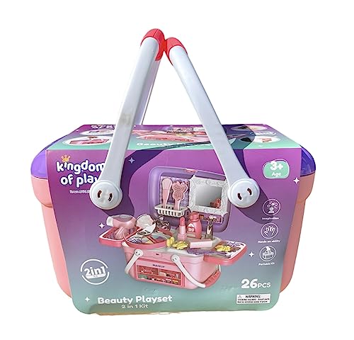 Panier de transport coiffeuse enfant pour jouer au salon de beauté