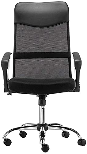StejaR Chaise de Bureau Chaise de Bureau Chaise Longue Rotatif Levage Maille Respirante Accoudoir Fixe Poids de roulement 200 kg Chaise Noire nécessaire Comfortable Anniversary