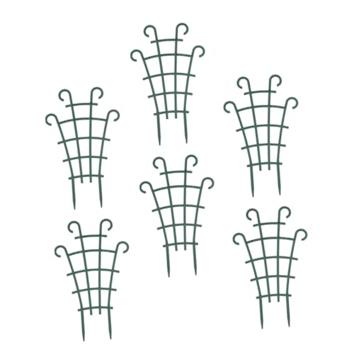 TOBBOMEY 6個 植物爬藤支架 耐久製 ガーデニング用鉢植えツタサポートラック 植物の直立成長促進と強風防止に