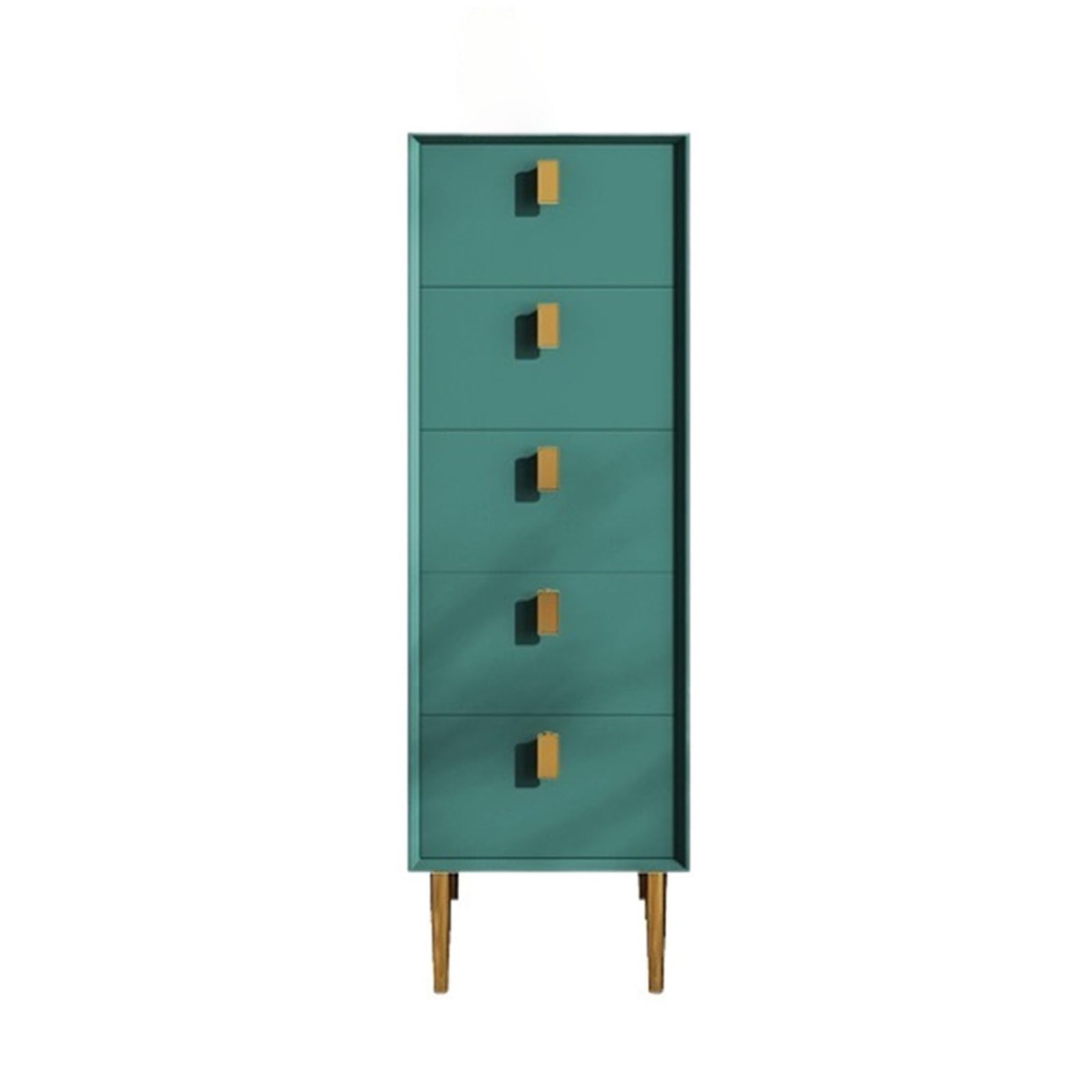 Komoda Komoda z 5 szufladami do sypialni, komoda, szafka przechowywania o szerokości 11,8 cala, drewniana, organizery salonu, szafy, przedpokoju Szafka do przechowywania(Green)