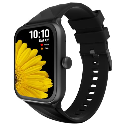 Image of CELLECOR E1 Flex 1.83 inch (46.48mm) HD Display Smart Watch, 500 Nits, 60Hz Refresh Rate, Bluetooth Calling, AI generated Watch Faces, 100+ Sports Modes, Health Suite, Voice Assistance (Black)