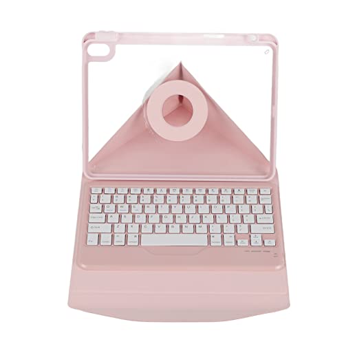Teclado vertical rosado Bluetooth funda magnética para tablet iOS 10.9 6