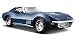 Maisto 1970 Chevy Corvette T-Top 1/24 Scale Diecast Model Car Blue