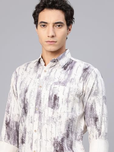 Image of Majestic Man Stylish Abstract Print Casual Shirt - Pure Cotton| Full Sleeve | Trendy & Comfortable