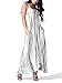 JayJay Women Casual Maxi Sleeveless Split Tie Dye Long Dress with Pocket,Black,M