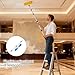 Sanding Pole - Adjustable Telescopic Wall Polishing with Cleaning Tool, Extension Pole Sander for Floors Ceilings Gypsum Putty Layers, Ideal for Home Decoration and Renovation Projects