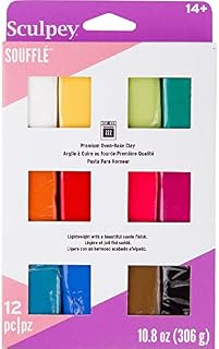 Polyform Ton Sculpey Souffle Multipack .9 oz 12 kg