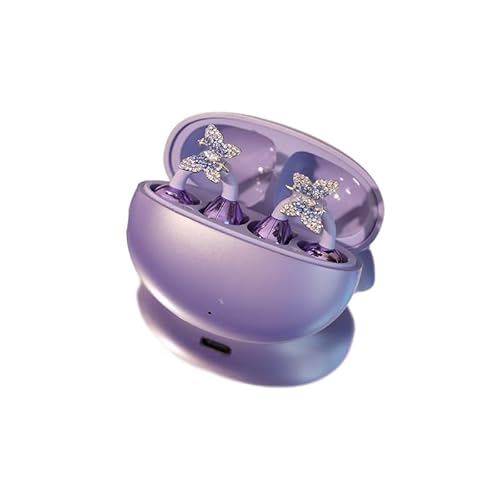 Earbuds Jewelry for Huawei Freeclip Headphones-No Earbuds, Butterfly Earrings Accessories for Huawei Earphone, Headphones Decoration for Women