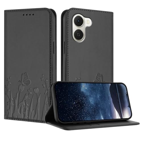 �X�}�z�P�[�X �Ή��@�� for Tecno Spark Go 3 / Pop 20 PU���U�[ �}�O�l�b�g�J�� �E�H���b�g �J�[�h�z���_�[ �t���b�v�X�^���h �L�b�N�X�^���h�t���X�}�z�P�[�X Black