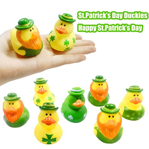 27 PCS St. Patrick's Day Rubber Ducks Baby Showers Accessories Mini 2.16" Duckies Bath Toys for Kids Girls Boys St. Patrick's Day Party Favors Gift Exchange (St. Patrick's) - Image 2