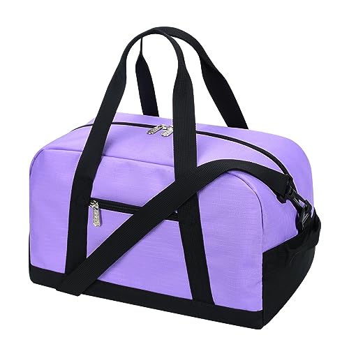 Image of Apenze Small Gym Bag 14 inch lightweight Carry On Mini Duffel Bag for Travel Sport - Purple