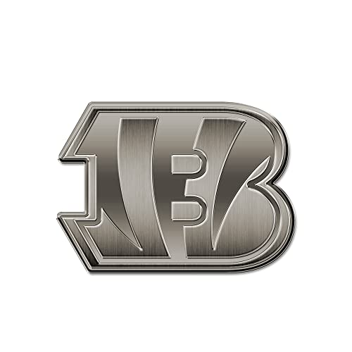 Image of Rico Industries NFL Football Standard Oval Antique Nickel Auto Emblem for Car /Truck /SUV