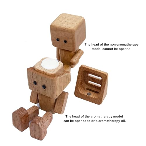Diffuseur de désodorisant en bois pour voiture artisanal Shaking Wood Man