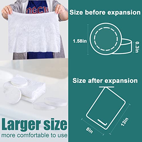 Mcpinky 42Pcs Compressed Towel Tablets, Compressed Travel Towels Disposable Coin Tissues Portable Magic Towels For Camping Hiking Face Washing Toilet #TOP1