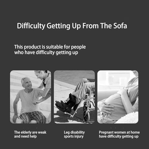 Grip and Go - Riel de asistencia de pie, altura ajustable para personas mayores, asas de sofá para levantarse de sillas y sofás de forma segura y sin esfuerzo