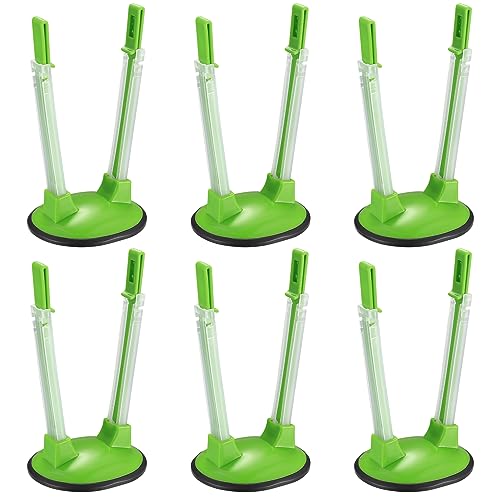 Image of 6 Pcs Baggy Rack, Freezer Bag Holder Stand, Adjustable Food Storage Holders, Plastic Food Prep Bag/Zip Lock Bag Holder Stand, for Food Meal Prep Bag, Kitchen Gadget