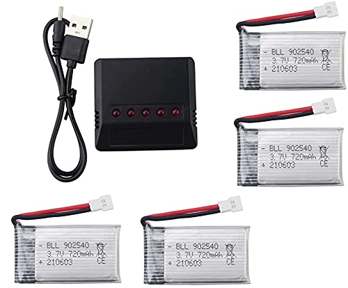 YUNIQUE GREEN-CLEAN-POWER - Juego de 3 Baterías 650mAh 3.7V 25C Lipo para Drone Syma X5C X5 | Compatible con Cheerson CX-30W, Skytech M68, Wltoys F949 | Rendimiento Óptimo, Plata YUNIQUE GREEN-CLEAN-POWER - Juego de 3 Baterías 650mAh 3.7V 25C Lipo para Drone Syma X5C X5 | Compatible con Cheerson CX-30W, Skytech M68, Wltoys F949 | Rendimiento Óptimo, Plata
