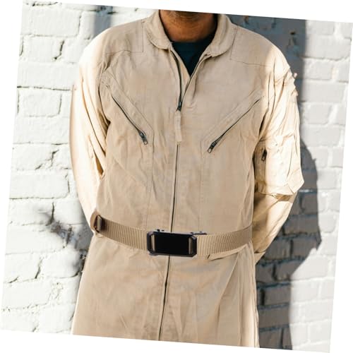 POPETPOP Adjustable Belts for Men Ratchet Belt Automatic Buckle for Jeans Sports and Casual Wear Nylon4