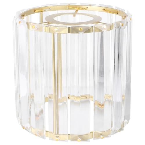 Angoily Pantalla de Lámpara de Cristal E27 Pantallas de Vidrio Cilíndrica de Repuesto para Colgante Aplique de Pared Luz de Tocador Lámpara de Mesa