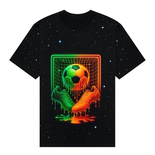 Soccer Drip Shirt Kids Boys Girls Neon Streetwear