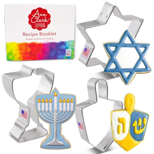 Ann Clark Hanukkah Cookie Cutter Set of 3, Made in...