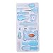 Kit De Termómetro Para Bebés, Flexible Con Un Botón, Medición De Temperatura Corporal, Cabezal Cortador Suave, Juego De Herramientas Para El Cuidado Infantil Para Bebés Recién Nacidos Para(azul)