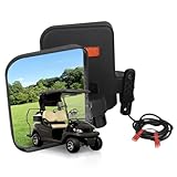 OXTOUF Premium Golf Cart Side Mirrors with Integrated Signal Lights for Club Car EZGO Yamaha and Other Models