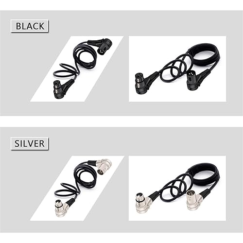 Câble XLR 8m angle droit scène studio pour micro mélangeur - 6